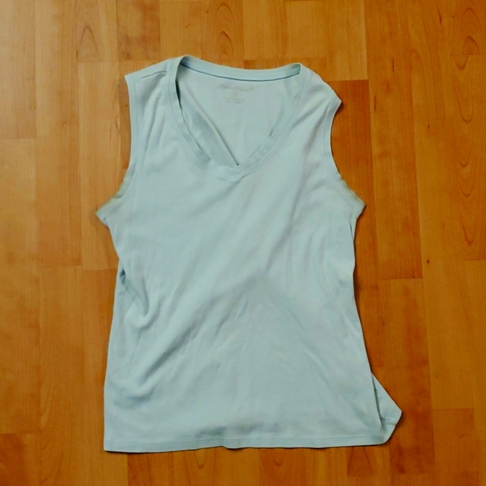 Eddie Bauer Tank Top Light Green Size Medium